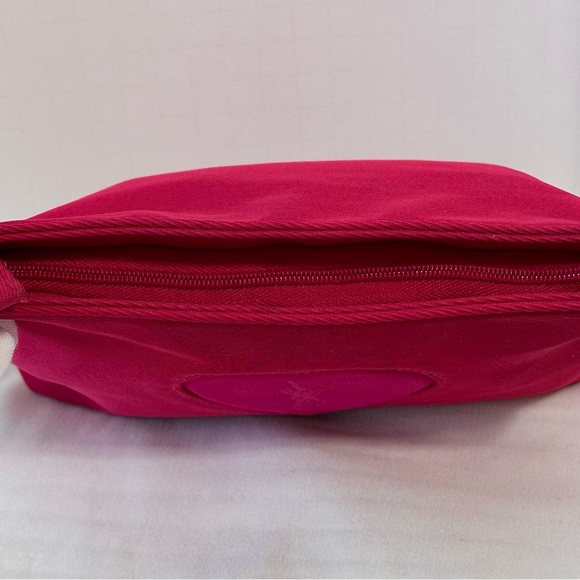 Yves Saint Laurent- Beautifully Soft Velvet Puff Heart Pink Magenta Clutch - Picture 6 of 12
